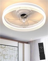 $120 Low Profile Ceiling Fan with Light and Remote