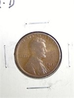 1912-D Lincoln Wheat Cent Penny marked Fine