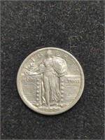 1920 Standing Liberty Silver Quarter marked XF