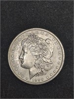 1890 Morgan Silver Dollar marked Uncirculated