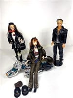1999 Barbie's & Ken Harley Davidson Motorcycle Set