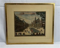 Antique Het Binnen Hof Netherlands Print