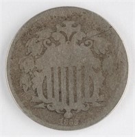 1868 US SHEILD NICKEL COIN