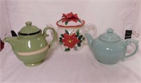 3 teapots: Bico China - Dalton - unmarked