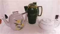 3 teapots: Weil Wade - 2 unmarked