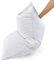 $85 King Size Goose Feather Pillow 2 Pack