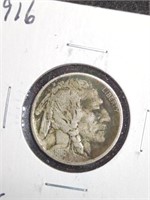 1916 Buffalo Nickel Coin marked F / VF