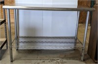 2 TIER STAINLESS TABLE