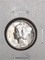 1939 Mercury Silver dime marked Brilliant