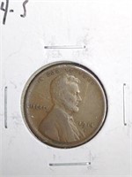 1914-S Lincoln Wheat Cent Penny Coin marked Fine