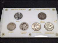 US Type Quarter coin set - Bust to Bicentennial