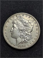 1901-O Morgan Silver Dollar marked AU