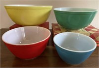 Pyrex Nesting Bowls Primary Colors
