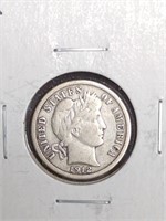 1912 Barber Silver Dime marked XF