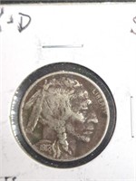 1918-D Buffalo Nickel Coin marked VF details,