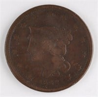 1842 US LARGE ONE CENT COIN