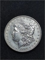 1904-O Morgan Silver Dollar coin marked