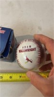 Adam Wainwright Anthem Photo Baseball in plastic