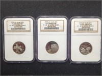 Three 2000-S PF60 Ultra Cameo Statehood Quarters