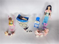 Barbie Babies, Mulan Doll, & Toy Cats & Dogs