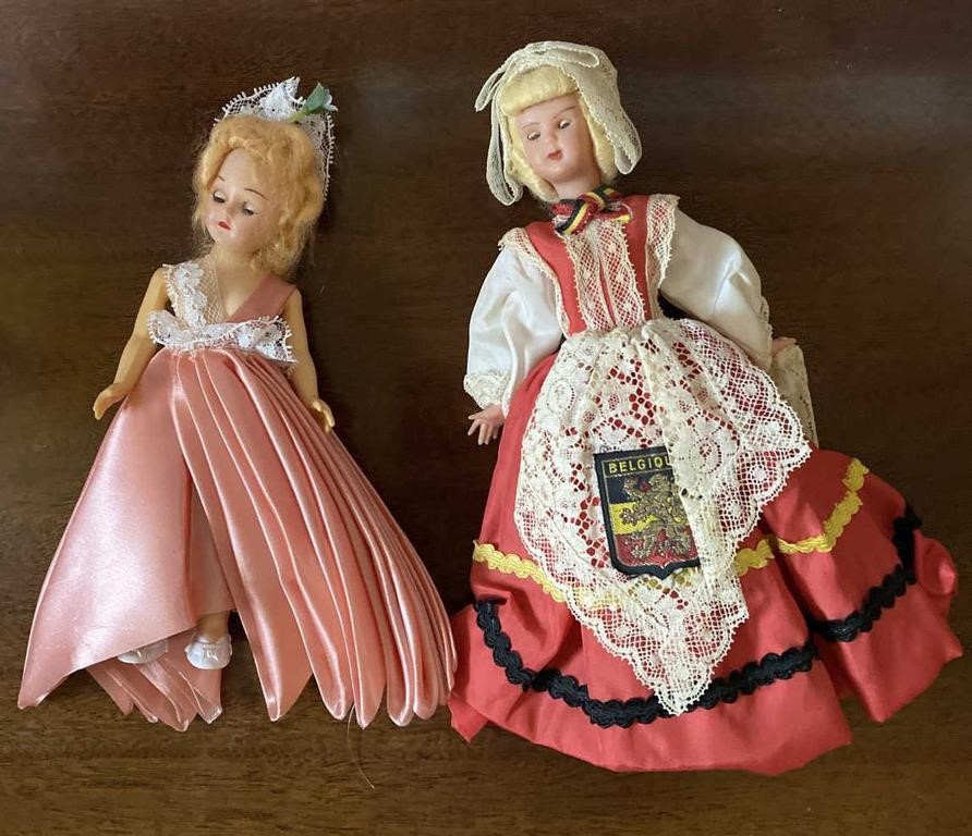 2 Vintage Plastic Dolls