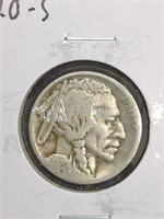 1920-S Buffalo Nickel Coin marked Good