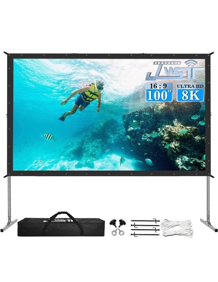 $163 100” outdoor projection screen