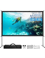 $163 100” outdoor projection screen