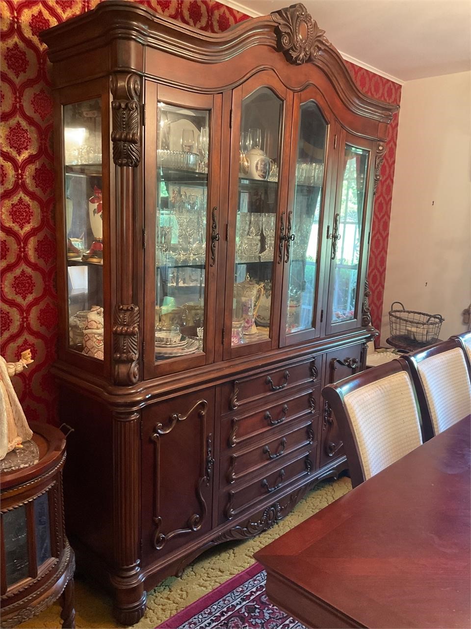 Lighted China Display Cabinet
