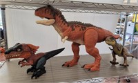 GROUP OF ANIMATED DINOSAURS