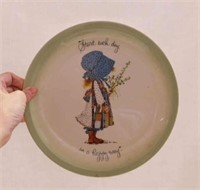 1972 Holly Hobbie plate -