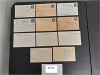 vintage postcards pre stamped and postmarked