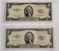 1953 2$ RED SEAL AND RED SEAL STAR NOTE