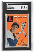 GRADED TED WILLIAMS BASEBALL CARD