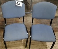 2 Stackable Office Chairs