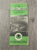 Vintage San Francisco Map Chamber of Commerce