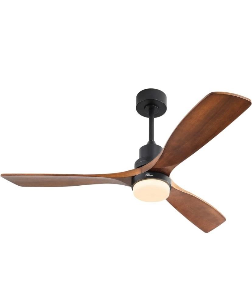 $129 48” ceiling fan wood black