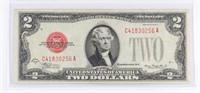1928 US $2 RED SEAL BANK NOTE