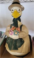 VINTAGE DUCK COOKIE JAR HAS CHIPS