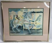 Carousel Print Signed By B. Sumrall