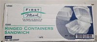 FIRST MARK HINGED CONTAINERS LARGE 500 COUNT