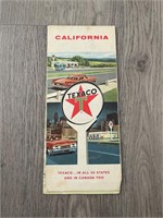 Vintage Texaco California Road Map