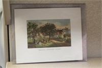 Vintage Currie and Ives Print