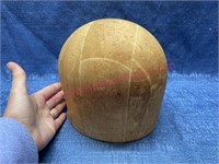 Vtg 21.5in Millinery Midwest HB&D Co wood hat mold