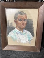 1962 Signed New Orleans street painting Portrait
