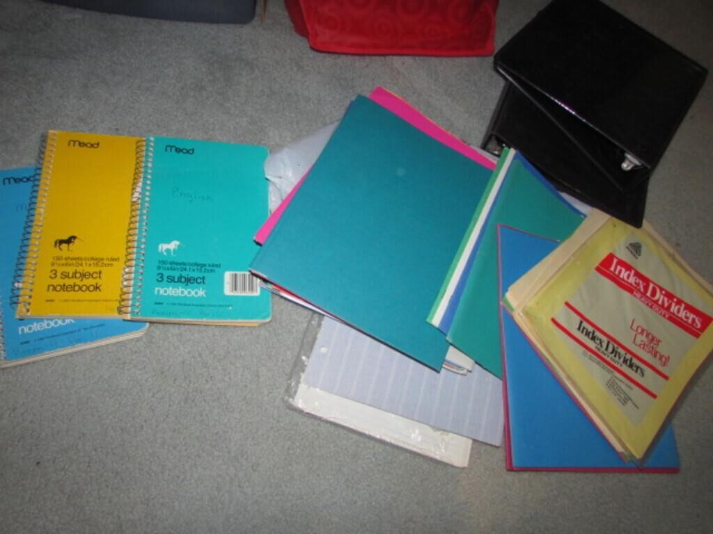binders,folders & notebooks
