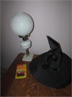 matchbox toy,white lamp & witch hat