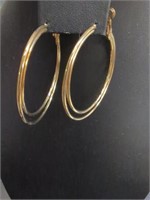 Gold color hoop earrings