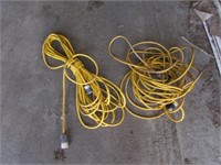 2 yellow ext. cords