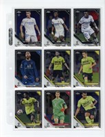 (9) x SOCCER SPORTS CARDS